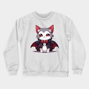 Vampire Cat Crewneck Sweatshirt